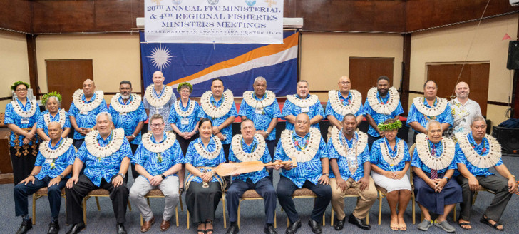 La réunion annuelle des ministres des pêches s’est déroulée aux Îles Marshall. ©Chewy Lin