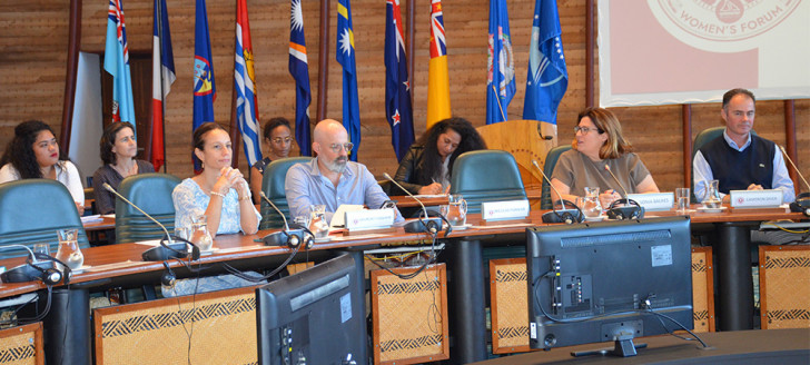 Isabelle Champmoreau, vice-présidente du gouvernement chargée de l’égalité des genres, a assisté à l’ouverture du Nouméa Women’s Forum et à la restitution des ateliers.