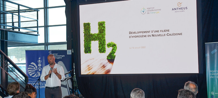 Christopher Gygès a animé la séquence de présentation sur le développement de la filière hydrogène.
