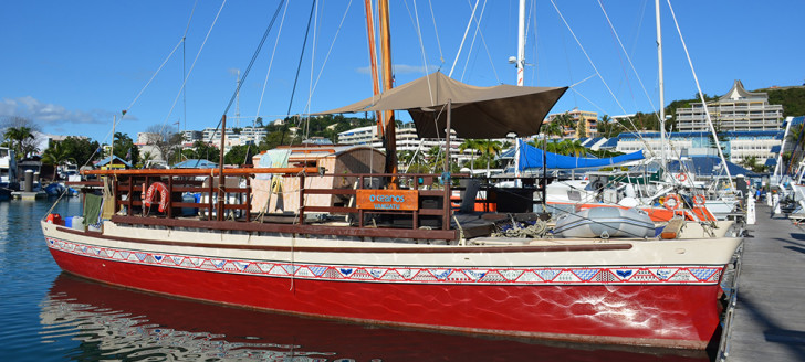 La pirogue Vaka Motu a fait escale à Port Moselle.