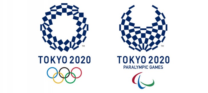 Les emblèmes officiels des Jeux olympiques et paralympiques qui auront lieu au Japon.